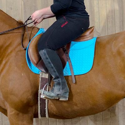 Image showing  Extra Comfort English Saddle Pad with Removable Memory Foam