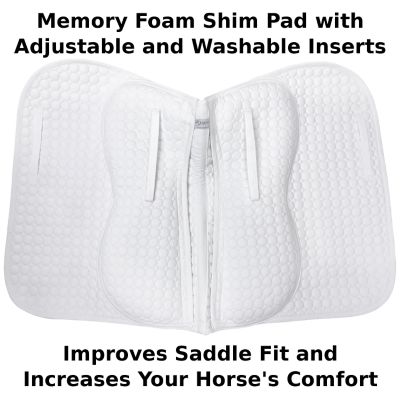 Image showing  Extra Comfort English Saddle Pad with Removable Memory Foam