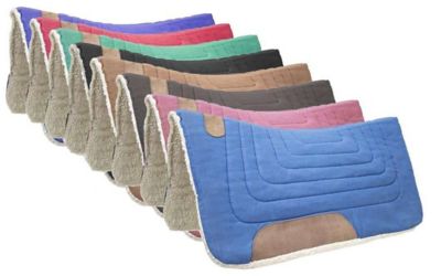 Tahoe Tack Contoured Fleece-Lined Canvas Extra-Comfort Western Saddle Pad