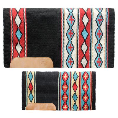 Tahoe Tack Gemma New Zealand Wool Western Saddle Blanket, 34 in. x 36 in.