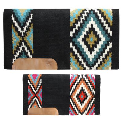 Tahoe Tack Maisie New Zealand Wool Western Saddle Blanket, 34 in. x 36 in.