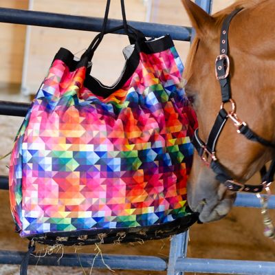 Image showing  2-3 Flake Drawstring Scratchless No Hardware Top Load Horse Hay Bag