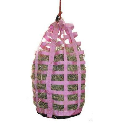 Image showing  2-3 Flake Go Around Slow Feed Horse Hay Bag, Pink