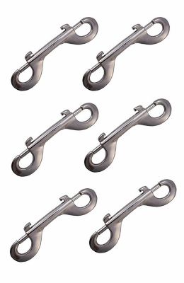 Derby Originals 1/2 in. x 4 in. Double Ended Bolt Snaps, Nickel-Plated, 6-Pack