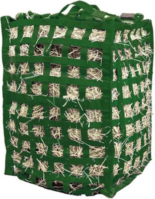 Image showing  7-8 Flake Natural Grazer Slow Feeder Horse Hay Bag with Super Tough Bottom