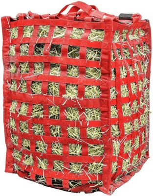 Image showing  7-8 Flake Natural Grazer Slow Feeder Horse Hay Bag with Super Tough Bottom