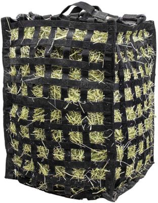 Image showing  7-8 Flake Natural Grazer Slow Feeder Horse Hay Bag with Super Tough Bottom