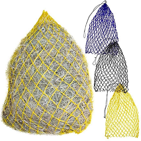 Derby Originals 4-6 Flake Hot To Trot Slow Feed Soft Mesh Poly Rope Hanging Horse Hay Net