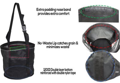 Image showing  Heavy-Duty PVC Mesh Reflective Feed Bag with No Waste Flap Design