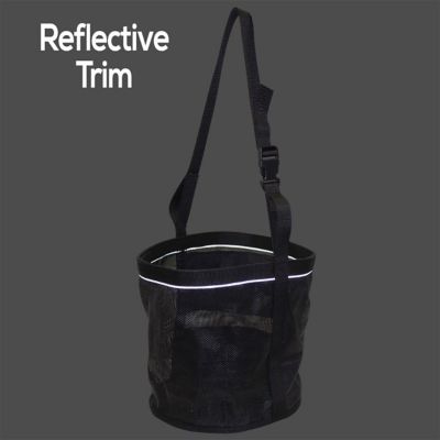 Image showing  Heavy-Duty PVC Mesh Reflective Feed Bag with No Waste Flap Design