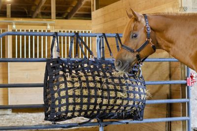Image showing  XL Super-Tough Patented 4-Sided Slow Feed Horse Hay Bag