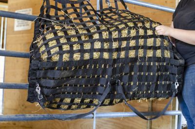 Image showing  XL Super-Tough Patented 4-Sided Slow Feed Horse Hay Bag