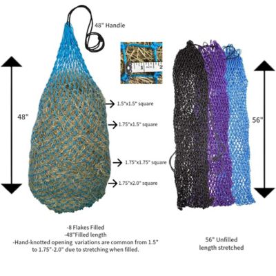 Image showing  8-12 Flake Ultra Slow Feed Hanging Hay Net, 56 in.