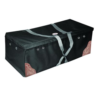 Derby Originals 600D Nylon Bale Bag with Grommets and Hand-Tooled Basketweave Leather Accents, Extra-Large
