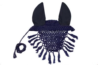 Image showing  Derby Originals Premium Crochet Horse Show Fly Veil and Ear Net, Full
