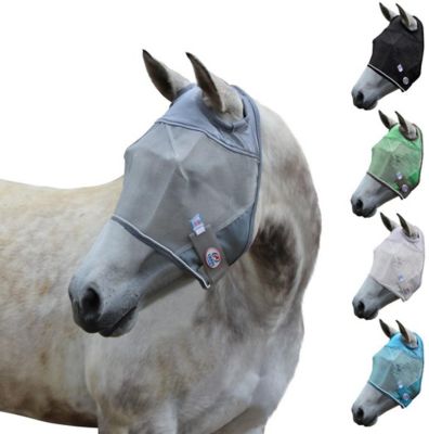 Derby Originals Reflective Trim Horse Mesh Fly Mask without Ears