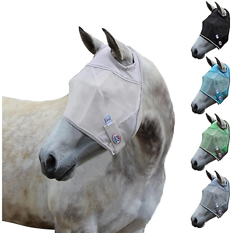 Derby Originals Reflective Trim Horse Mesh Fly Mask without Ears