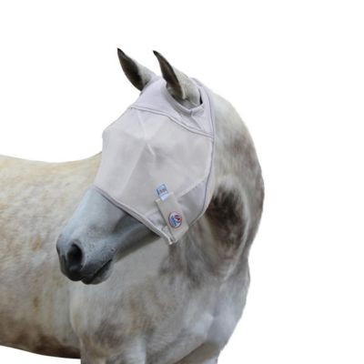 Image showing  Reflective Trim Horse Mesh Fly Mask without Ears