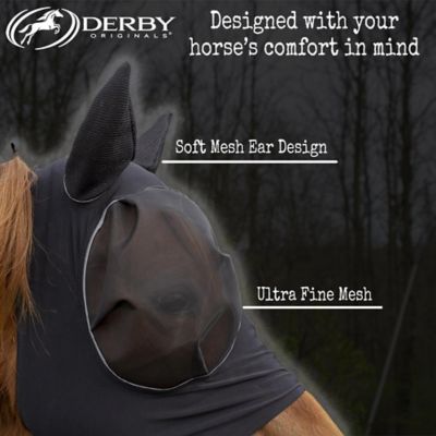 Image showing  Safety Reflective Bug Eye Lycra Horse Fly Mask