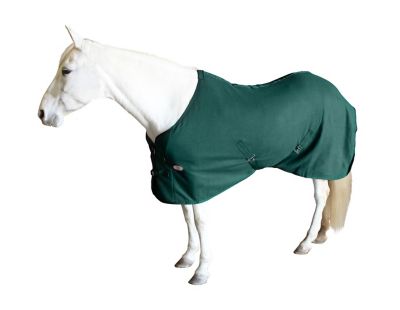 Image showing  All-Season Fleece Cooler Horse Sheet and Blanket Liner with Crossed Surcingles