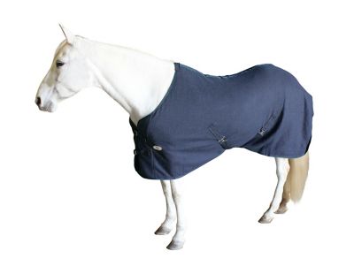 Image showing  All-Season Fleece Cooler Horse Sheet and Blanket Liner with Crossed Surcingles