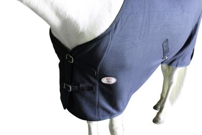 Image showing  All-Season Fleece Cooler Horse Sheet and Blanket Liner with Crossed Surcingles