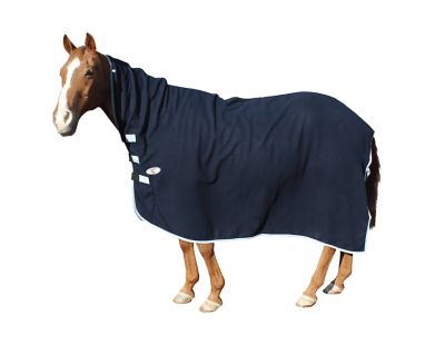 Image showing  All-Season Fleece Cooler Horse Sheet and Blanket Liner with Neck Cover