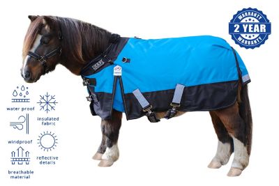 DERBY ORIGINALS HORSE-TOUGH 1200D WATERPROOF RIPSTOP NYLON WINTER DOG COAT WITH TWO YEAR WARRANTY 