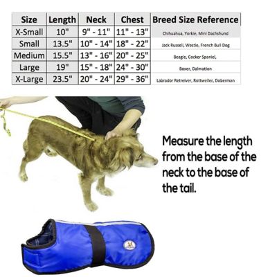 Image showing  Reversible All-Season Reflective Plaid Dog Coat with 150g Insulation, Blue