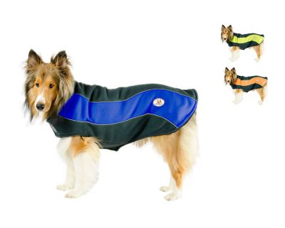 cuteNfuzzy Adventure Coat Double-Layered Fleece All-Season Reflective Dog Sweater