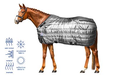 Image showing  Nordic-Tough West Coast 200g 420D Nylon Mediumweight Winter Horse Stable Blanket