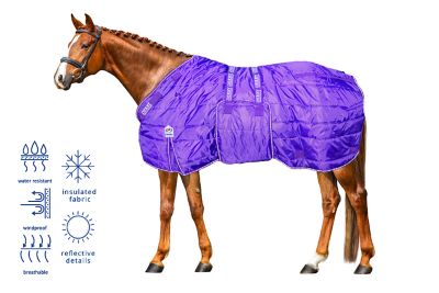Image showing  200g/420D Nordic-Tough Winter Mediumweight Horse Stable Blanket with Closed Front