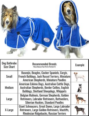 Image showing  Pampered Pooch Ultra Flex Plush Microfiber Dog Bath Robe with Hood, 23 in.