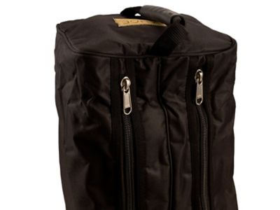 Image showing  Premium Durango Western Boot Carry and Storage Bag with Hand-Tooled Basketweave Leather Accents