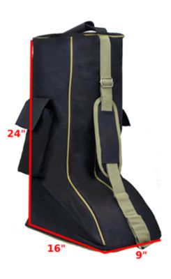 Image showing  600D Nylon Padded Tall English Riding Boot Carry Bag