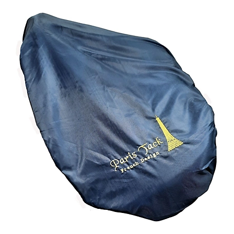 Paris Tack Premium Embroidered Nylon All Purpose English Saddle Cover with Fleece Lining