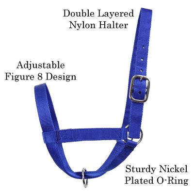 Image showing 3 th Derby Originals Nylon Cattle Halter for Barn and Turnout
