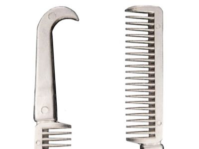 Image showing  Aluminum Mane Pulling Comb with Hoof Pick