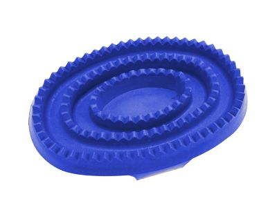 Image showing  Rubber Horse Grooming Curry Comb, Large, Red