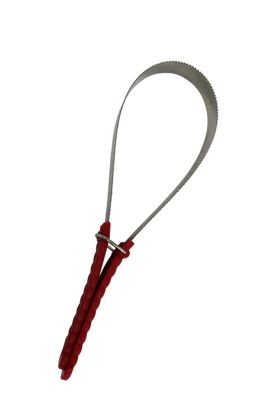 Derby Originals Steel Dog and Horse Grooming Shedding Blade, Red