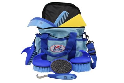Image showing  9 pc. Premium Comfort Complete Horse Grooming Kit, Blue