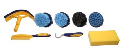 Image showing  9 pc. Premium Comfort Complete Horse Grooming Kit, Blue