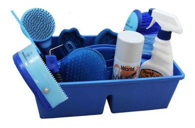 Image showing  Large Plastic Horse Grooming Caddy, Royal Blue