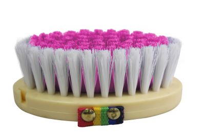 Image showing  Pony Body Brush, Wooden Finish, Pink