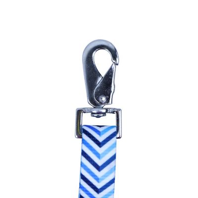 Image showing  Heavy-Duty Adjustable 30 in. Nylon Hanging Bucket Straps for Water and Feed Buckets, Blue Chevron