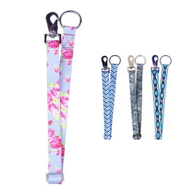 Derby Originals Heavy-Duty Adjustable 30 in. Nylon Hanging Bucket Straps for Water and Feed Buckets, Grey Floral