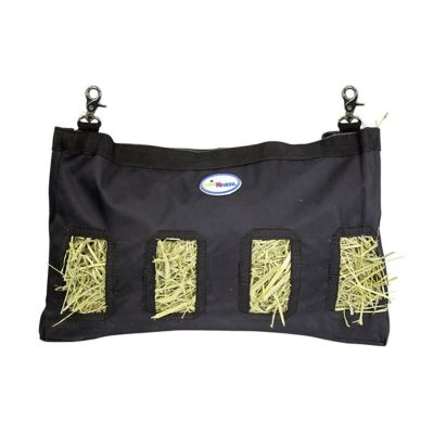 Image showing  20-24 oz. Easy Feed Small Pet Hanging Hay Bag for Guinea Pigs and Rabbits, Medium, Black