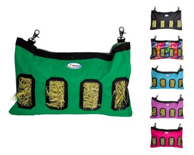 cuteNfuzzy Easy Feed Small Pet Hanging Hay Bag for Guinea Pigs and Rabbits, Green, Medium