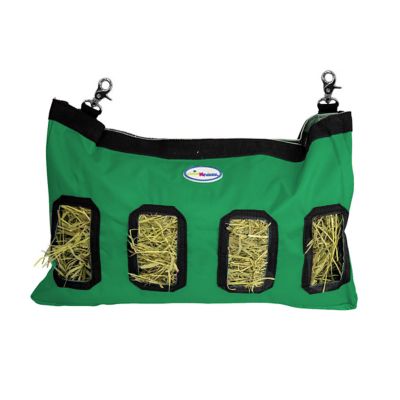 Image showing  Easy Feed Small Pet Hanging Hay Bag for Guinea Pigs and Rabbits, Green, Medium