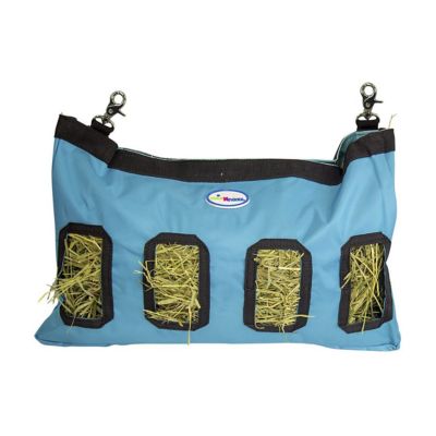Image showing  Easy Feed Small Pet Hanging Hay Bag for Guinea Pigs and Rabbits, Hurricane Blue, Medium